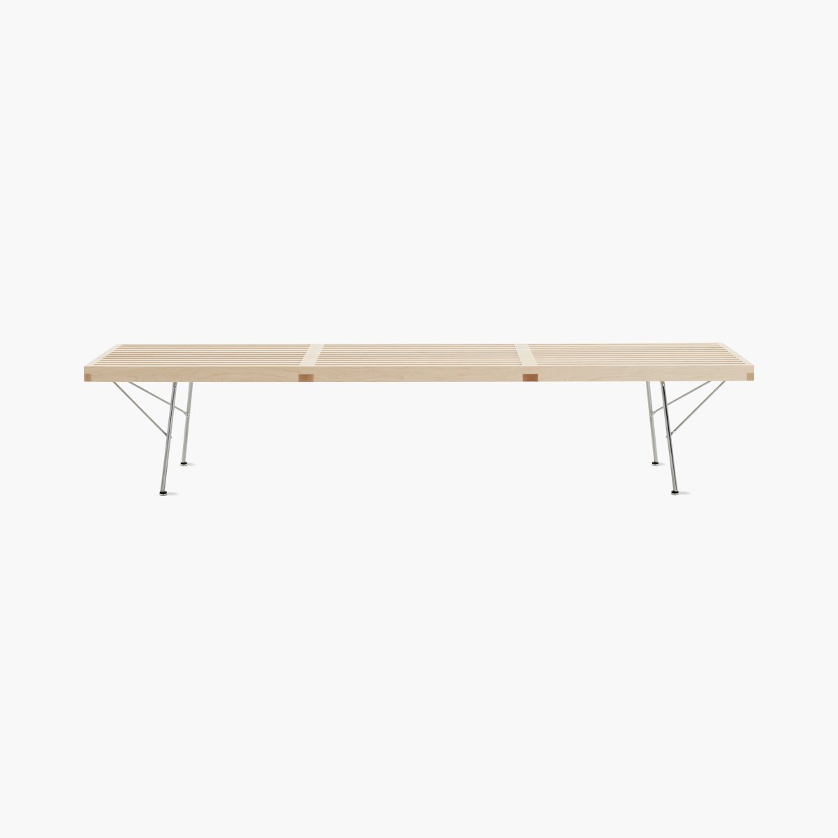 Nelson Platform Bench, Metal Base