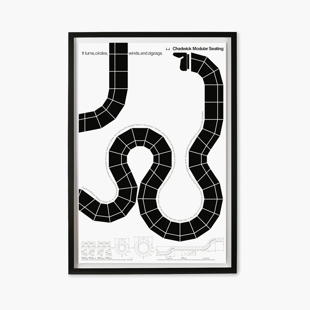 Chadwick Modular Seating Framed Poster
