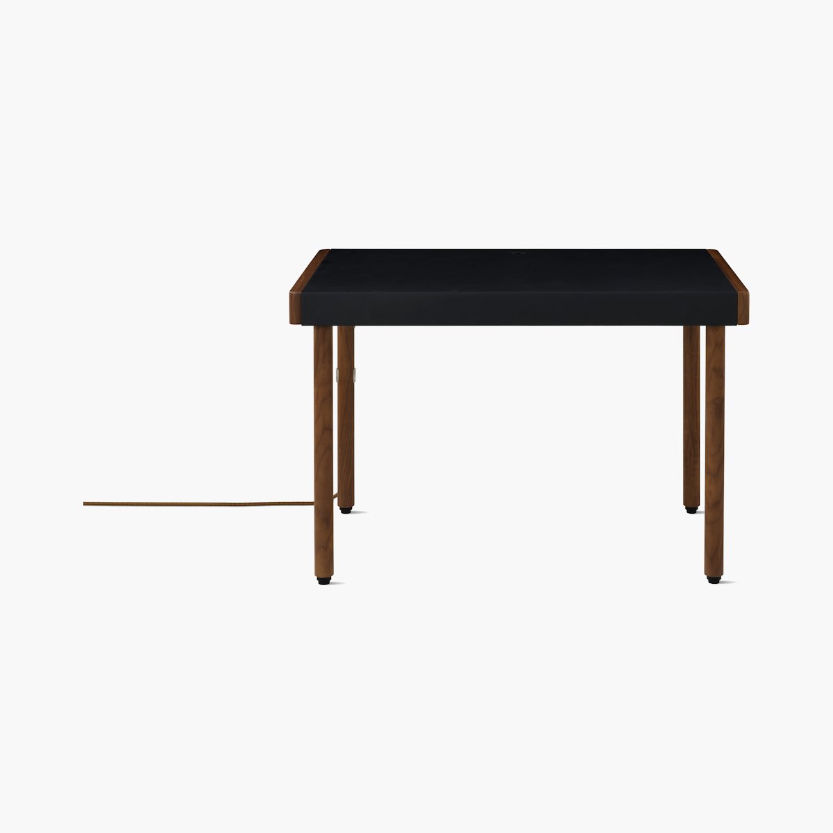 Leatherwrap Sit-to-Stand Desk, No Storage