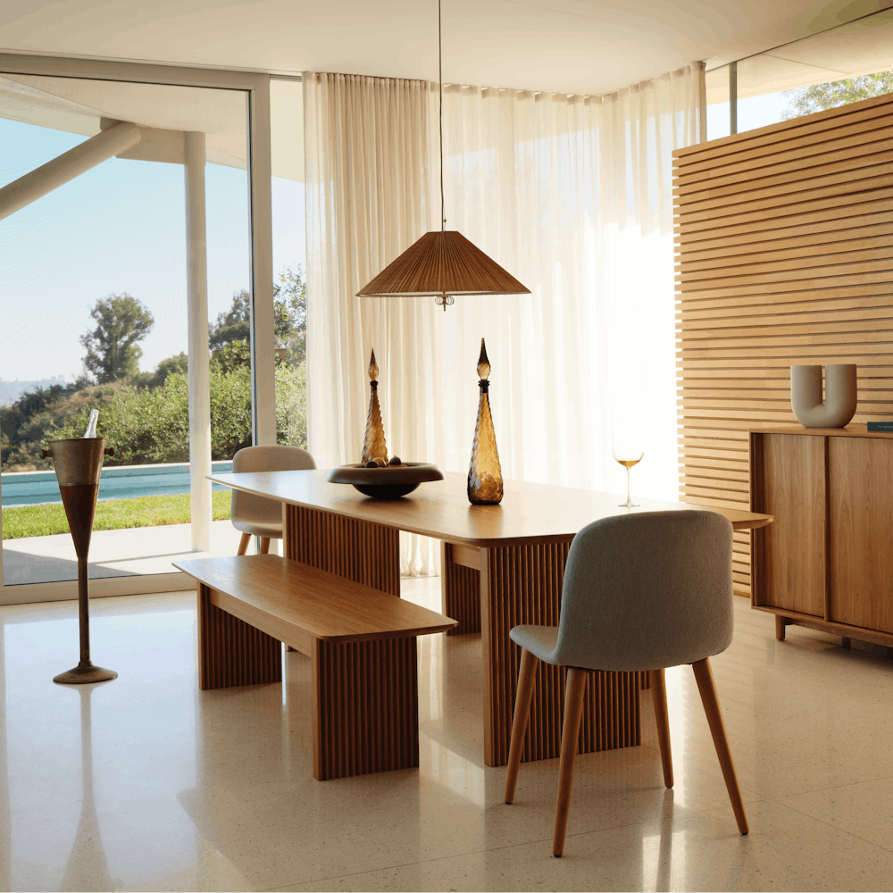 Ten Table, Bacco Chair and Ten Bench
